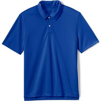 Lands' End School Uniform Men's Short Sleeve Mesh Polo Shirt - Large ...