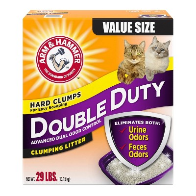 Arm & Hammer Double Duty Advanced Dual Odor Control Clumping Litter - 29lbs