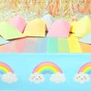 Blue Panda 3 Pack Pastel Rainbow Tablecloth for Baby Shower Decorations, Unicorn Birthday Party (54 x 108 In) - 3 of 4