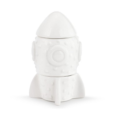 DEMDACO Rocket Ship Tooth/Curl Box white