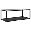 vidaXL Coffee Table Transparent and Black - 2 of 4