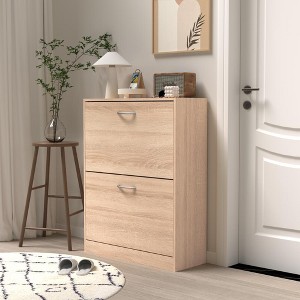 KTMBDW Shoe Cabinet with Drawers, Hidden Wood Shoe Cabinet,Freestanding Shoe Storage Cabinet for Entryway Hallway - 1 of 4