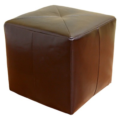 Aric Bonded Leather Ottoman Baxton Studio Target