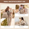 Itopfox Small Baby Diaper Backpack, Water-Resistant Travel Bag for Mom with Changing Pad, Stroller Straps, Lightweight & Stylish - Khaki - 3 of 4