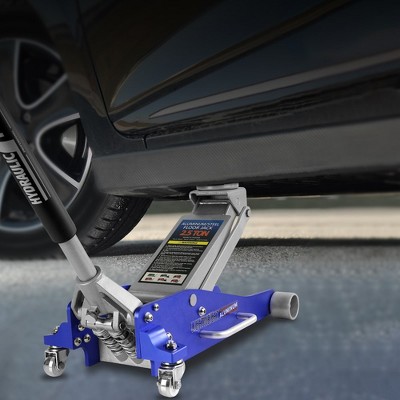 Hydraulic Low Profile Aluminum and Steel Racing Floor Jack,2.5 Ton (5,000 lb) Capacity,24.13*11.89*9.06 inch(2.01*0.99*0.76ft)