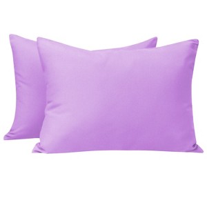 2 Pack Brushed Microfiber Zippered Toddler Pillowcases, Super Soft and Cozy Travel Pillow Cases - NTBAY - 1 of 4