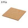 Unique Bargains Thickened Cork Self-Adhesive Kitchen Coasters for Tableware - 3 of 4