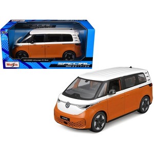 2023 Volkswagen ID. Buzz Van Orange and White "Special Edition" Series 1/24 Die Cast Model Car by Maisto - 1 of 4