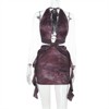 Clotth Women's Floral Print Dress - Sleeveless Halter Mini Dress, Backless Bodycon Dress with Cut-out Detail, Sexy Party Dress, Dark purple - 2 of 4