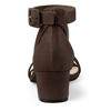 Allegra K Women's Open Toe Adjustable Ankle Strap Block Low Heel Sandals - 3 of 4