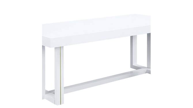 76&#34; Paxley Dining Table White High Gloss Finish - Acme Furniture, 2 of 11, play video