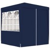 vidaXL Professional Party Tent with Side Walls 8.2'x8.2' Blue 0.3 oz/ftÂ² - 4 of 4