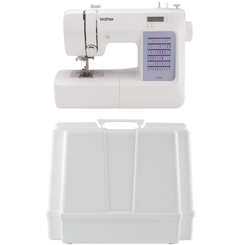 Brother CS5055 Computerized Sewing Machine and 5300A Hardcase for Carrying and Storage, 1 of 5