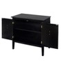Accent Storage Cabinet with 2 Doors and Shelves Mid Century Modern Sideboard Buffet Cabinet - 3 of 4
