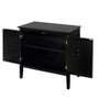 Accent Storage Cabinet with 2 Doors and Shelves Mid Century Modern Sideboard Buffet Cabinet - image 3 of 4