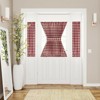 Kate Aurora Plaid Country Farmhouse French Door Curtain Panel With Matching Tieback - 3 of 4
