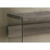 Laminate Console Table with Clear Tempered Glass Sides, Modern Accent Table for Entryway, Living Room, or Bedroom - 3 of 4
