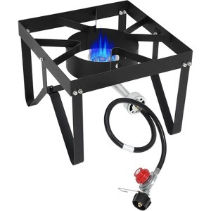 Coucheta Propane Burner, High Pressure 80,000 BTUs Single Gas Stove with Water Bag& 4ft Adjustable Hose with Regulator,Propane Stove - 1 of 4