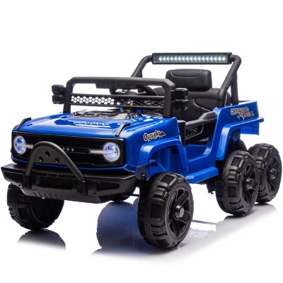 Lomsoe 12V Kids Ride On 6-Wheel electric truck car W/Parents Control ,Six-Wheel Suspension,Four motors,Power display,Searchlight