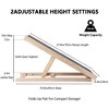 Pet Ramp Ladder, Adjustable Dog Ramp with Traction Mat, Wooden Pet Steps Ladder for Small and Older Animals(2 Gears Adjust) - 2 of 4