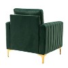 Set of 2 Iapygia Contemporary Tufted Wooden Upholstered Club Chair with Metal Legs for Bedroom Club Chair| ART OF LIVING DESIGNS - 4 of 4