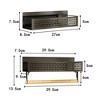 4 Pack Magnetic Spice Rack, Magnetic Fridge Shelf For Kitchen Spice Organizer, Space Saving, Moveable Shelf Fridge Organizer - 4 of 4