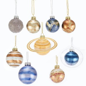 Kurt Adler 50-70MM Noble Gems Planet Solar System 9-Piece Set - 1 of 4