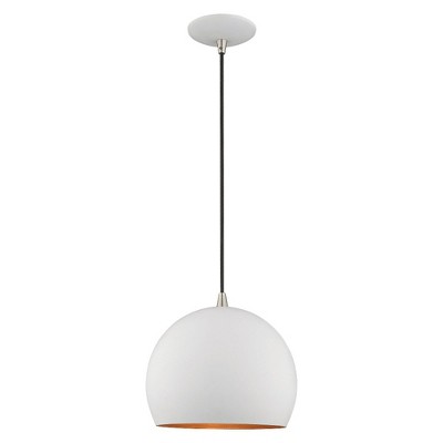 Livex Lighting Piedmont 1 - Light Pendant in  White