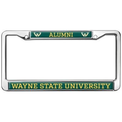 Wayne State University Alumni Full Size Standard License Plate Metal Frame