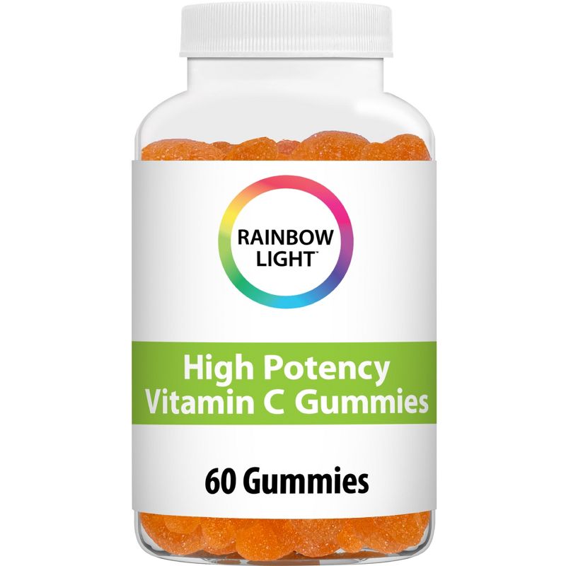 Rainbow Light High Potency Vitamin C Gummies, Immune Health Support, Citrus Flavor, 60 ct, 1 of 3
