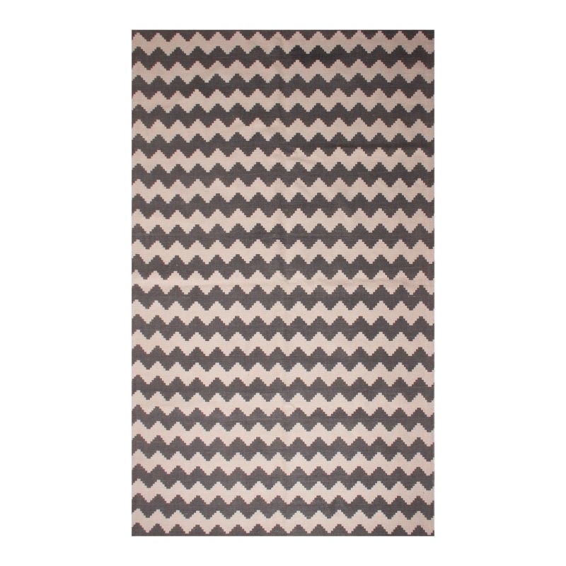 Modern Chevron Zig-Zag Geometric Printed Ultra-Soft Cotton High-Traffic Long-Lasting Indoor Transitional Eclectic Casual Area Rug by Blue Nile Mills, 1 of 3