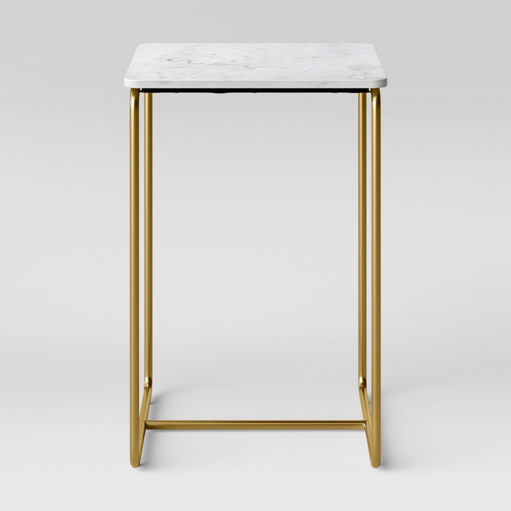 Mogenson Square Marble Accent Table White - Project 62 was $99.99 now $49.99 (50.0% off)