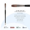 New York Central Oasis Synthetic Brush - Flat - Handmade in Germany, Professional Watercolor Brushes with Ergonomic Handle, Soft, Absorbent Bristles - 2 of 4