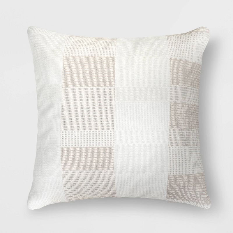 Oversized Woven Linework Square Throw Pillow - Threshold™, 1 of 8