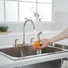 Double Handles 4 Holes Standard Kitchen Faucet Sink With Side Sprayer - 4 of 4