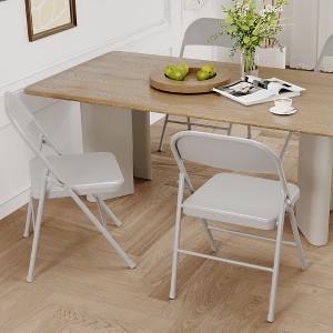Folding Chairs, Portable Chair, Hold Up to 350 LBS, for Home, Office, Indoor & Outdoor Events - 1 of 4