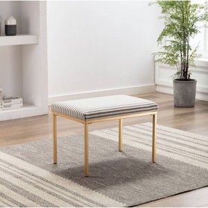 24" Metal Ottoman - WOVENBYRD - 1 of 4