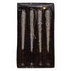 Kurt Adler Glass Ornaments for Christmas Tree, Icicles with Silver Glitter, Assorted (Pack of 4) - 3 of 3