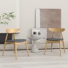 Christopher Knight Home Barron Mid Century Modern Rubberwood Fabric Upholstered Dining Chairs (Set of 2) - 2 of 4