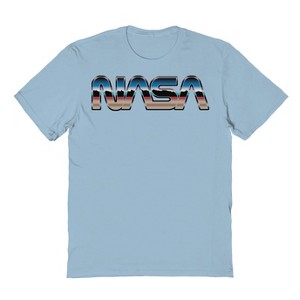 NASA Men's NASA Liquid Metal Short Sleeve Graphic Cotton T-Shirt - 1 of 1