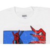 Marvel Spider-Man Men's Spring Into Action Crackle Distressed Adult T-Shirt - 3 of 4