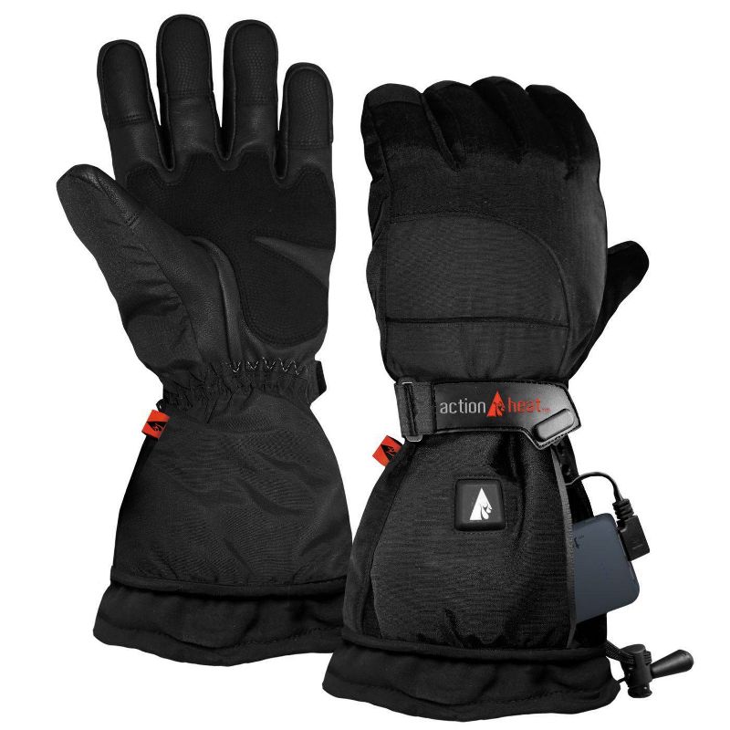 ActionHeat 5V Battery Heated Men&#39;s Snow Glove - Black XXL, 3 of 8