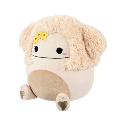 Детские мягкие игрушки Squishmallows 14" Cream Bigfoot with Tan Fuzzy Belly and Gold Sparkle Footprint Large Plush — фото 3
