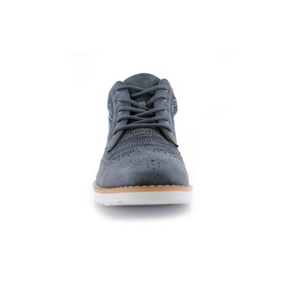Polar Fox Mens Colbert MPX506059 Mid-Top Knitted Wing-Tip Sneaker Boots, in Blue, Size 9 — фото 3