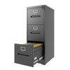 Anybear 3 Drawer File Cabinet with Lock, Metal Vertical File Cabinet for Office, A4 Legal/Letter Size - 2 of 4