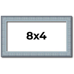 PosterPalooza | Panoramic Textured Blue Picture Frame - UV Acrylic, Foam Board Backing, Hanging Hardware - 1 of 4
