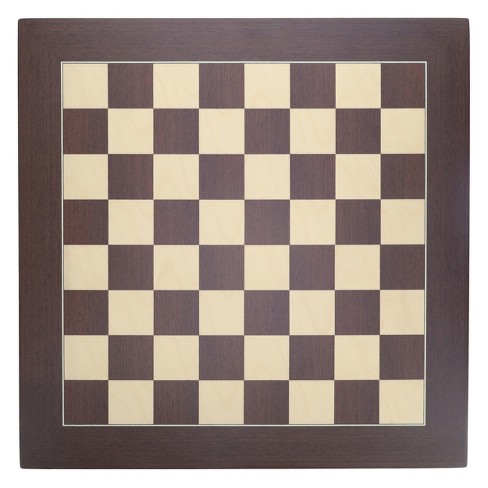 WE Games Deluxe Wenge and Sycamore Wooden Chess Board - 21.625 inches - image 1 of 4