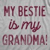 Youth Funny T Shirts My Bestie Is My Grandma Sarcastic Graphic Novelty Tee For Young Kids - Crazy Dog Youth T Shirt Gift for Grandma - 2 of 4