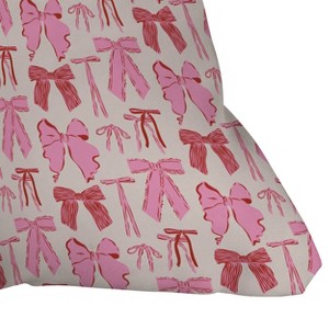 Deny Designs KrissyMast Bows in red and pink Indoor Throw Pillow - 1 of 1