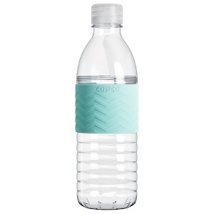 Copco Hydra Water Bottle 16.9 Ounce Non Slip Sleeve BPA Free Tritan Plastic Reusable - 1 of 4